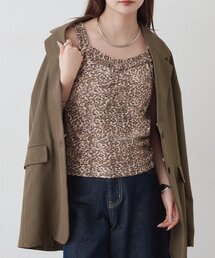 26AWパット付きギャザーフリルキャミ