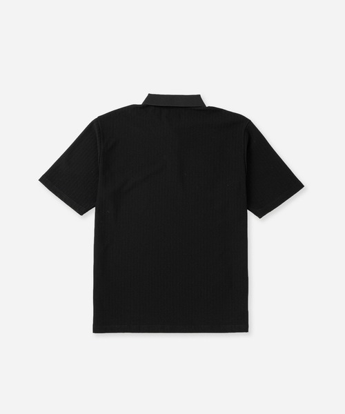 Saturdays Golf(サタデーズゴルフ)の「Dobby Stripe SS Polo(ポロシャツ・メンズ・ブラック・L/M/XL)」の2枚目の写真