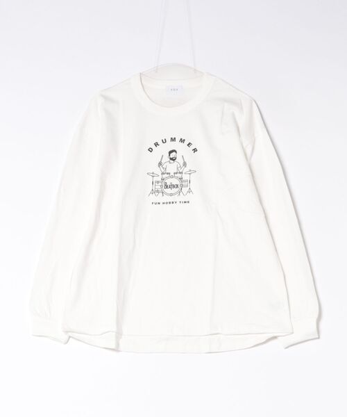 FOV(フォブ)の「フォブ DRUMMER L/S Tシャツ(Tシャツ/カットソー・レディース・ブラック/ホワイト/ベージュ系その他・F)」の2枚目の写真