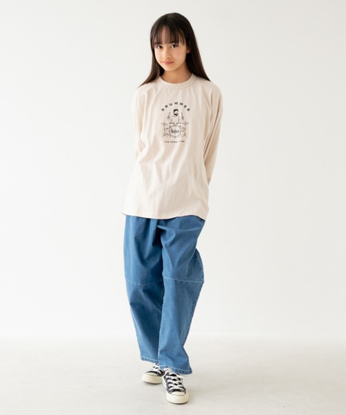 FOV(フォブ)の「フォブ DRUMMER L/S Tシャツ(Tシャツ/カットソー・レディース・ブラック/ホワイト/ベージュ系その他・F)」の5枚目の写真