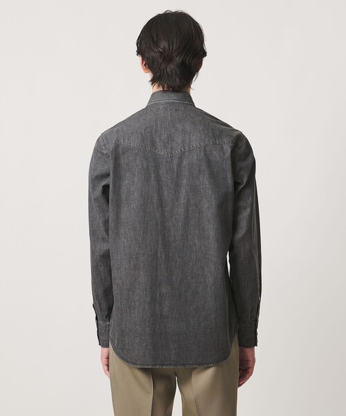 UNITED ARROWS(ユナイテッドアローズ)の「ブラックデニム ウエスタンシャツ(シャツ/ブラウス・メンズ・ダークグレー・L/M/S/XL)」の5枚目の写真