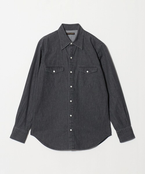 UNITED ARROWS(ユナイテッドアローズ)の「ブラックデニム ウエスタンシャツ(シャツ/ブラウス・メンズ・ダークグレー・L/M/S/XL)」の12枚目の写真
