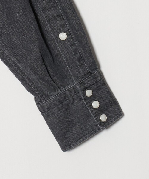 UNITED ARROWS(ユナイテッドアローズ)の「ブラックデニム ウエスタンシャツ(シャツ/ブラウス・メンズ・ダークグレー・L/M/S/XL)」の15枚目の写真