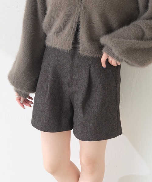 COLLAGE GALLARDAGALANTE(コラージュガリャルダガランテ)の「ショートパンツ/Nuel/セットアップ可(その他パンツ・レディース・ベージュ/チャコールグレー・FREE)」の1枚目の写真