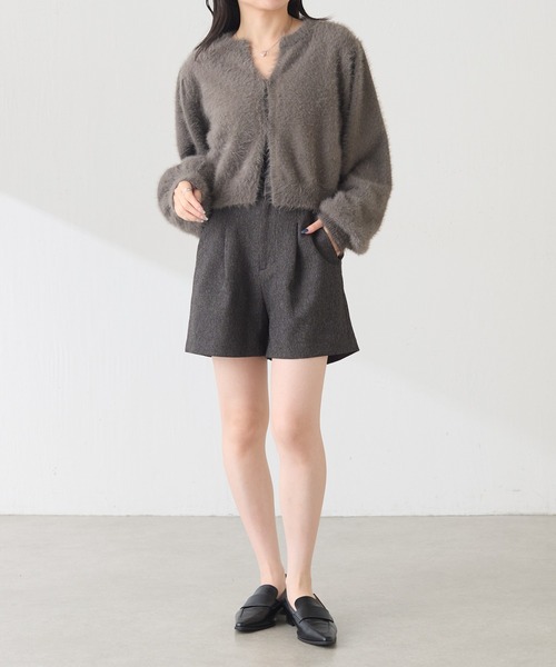 COLLAGE GALLARDAGALANTE(コラージュガリャルダガランテ)の「ショートパンツ/Nuel/セットアップ可(その他パンツ・レディース・ベージュ/チャコールグレー・FREE)」の3枚目の写真