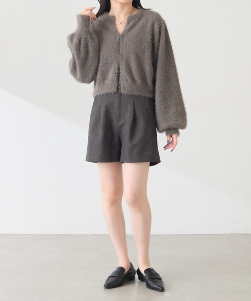 COLLAGE GALLARDAGALANTE(コラージュガリャルダガランテ)の「ショートパンツ/Nuel/セットアップ可(その他パンツ・レディース・ベージュ/チャコールグレー・FREE)」の8枚目の写真
