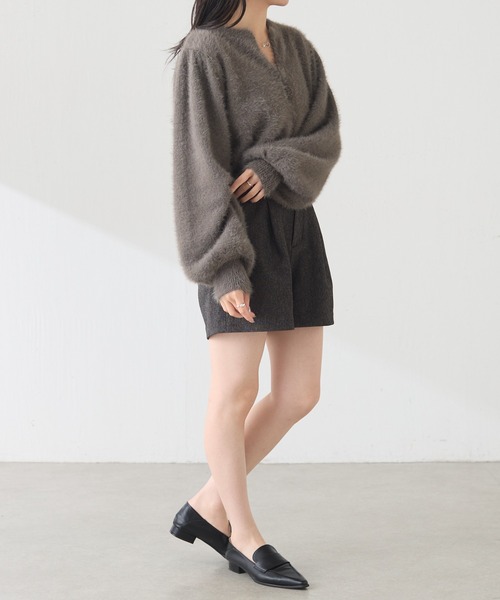 COLLAGE GALLARDAGALANTE(コラージュガリャルダガランテ)の「ショートパンツ/Nuel/セットアップ可(その他パンツ・レディース・ベージュ/チャコールグレー・FREE)」の11枚目の写真
