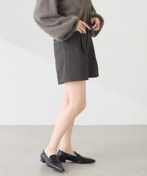 COLLAGE GALLARDAGALANTE(コラージュガリャルダガランテ)の「ショートパンツ/Nuel/セットアップ可(その他パンツ・レディース・ベージュ/チャコールグレー・FREE)」の7枚目の写真