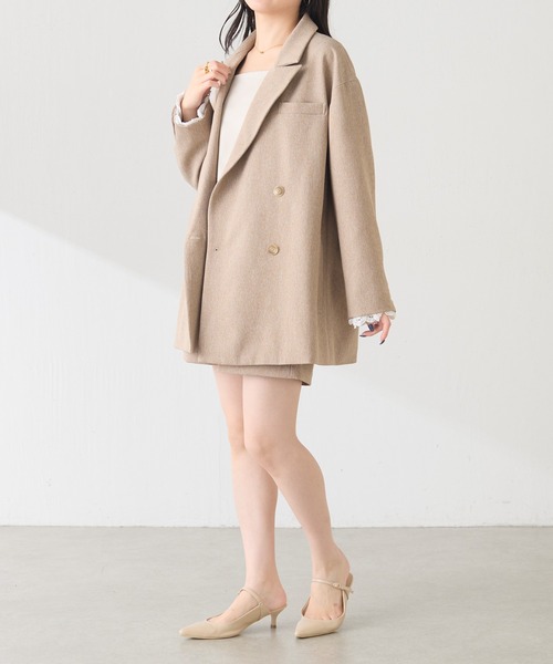 COLLAGE GALLARDAGALANTE(コラージュガリャルダガランテ)の「ショートパンツ/Nuel/セットアップ可(その他パンツ・レディース・ベージュ/チャコールグレー・FREE)」の17枚目の写真