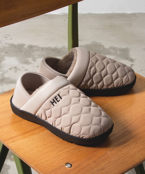 MEI（メイ）の「【26AW新色追加】MEI メイ QUILTING MOC SHOES キルティング モックシューズ / Lady’s（スリッポン・レディース・ブラウン/チャコールグレー/グレイッシュベージュ/ブラック/オリーブドラブ・S/L/M）」の4枚目の写真