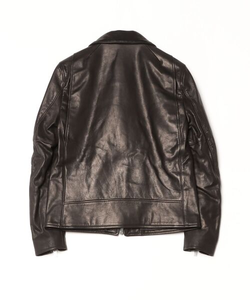 A LEATHER(エーレザー)の「A LEATHER Roadster Jacket (AMJ2403)(ライダースジャケット・メンズ・ブラック・SMALL/LARGE/MEDIUM)」の2枚目の写真