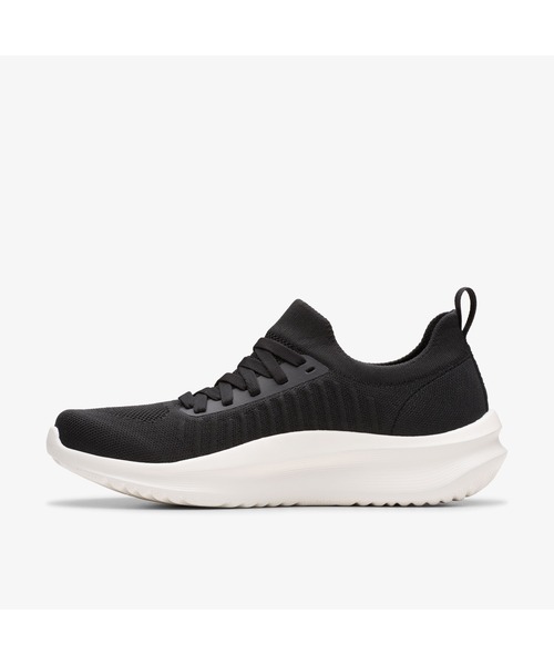 Clarks（クラークス）の「Solevana Lace／ソルヴァーナレース(ブラック)（スニーカー・レディース・ブラック・UK6/UK5.5/UK5/UK4.5/UK4/UK3.5/UK3）」の2枚目の写真