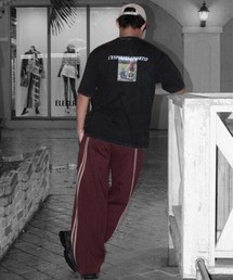 TENEZ（テネス）の「TENEZ Track Pants Two Stripes (エンジ)（スウェットパンツ）」