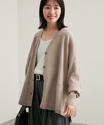 《WEB限定カラーあり/追加》ウォッシャブルワイドシルエットカーディガン