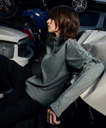 Openyard（オープンヤード）の「『Openyard/オープンヤード』FADED TRACK ZIP-UP/フェイディドトラックジップアップ（デニムジャケット）」