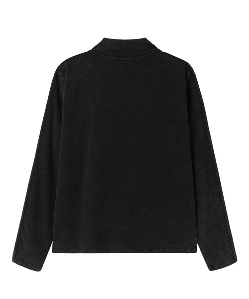 Openyard(オープンヤード)の「『Openyard/オープンヤード』FADED TRACK ZIP-UP/フェイディドトラックジップアップ(デニムジャケット・メンズ・ブラック/ブルー・M/L)」の21枚目の写真