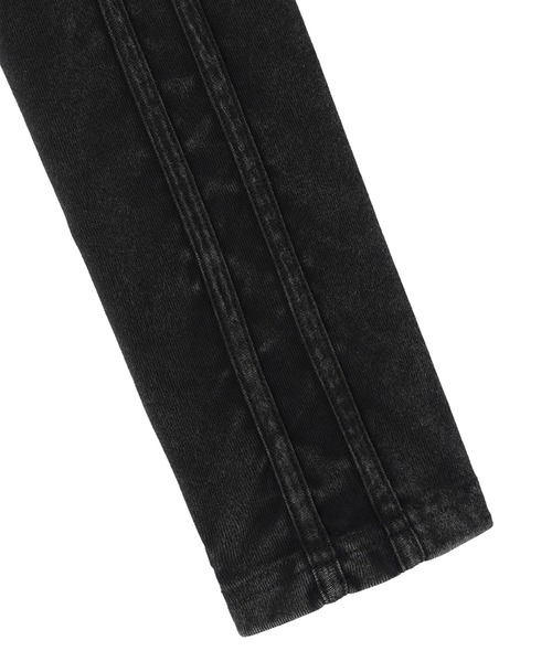 Openyard(オープンヤード)の「『Openyard/オープンヤード』FADED TRACK ZIP-UP/フェイディドトラックジップアップ(デニムジャケット・メンズ・ブラック/ブルー・M/L)」の22枚目の写真
