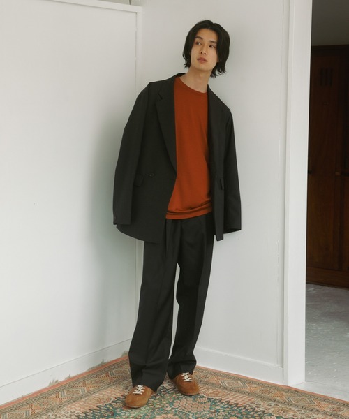 URBAN RESEARCH DOORS(アーバンリサーチドアーズ)の「HT Gabardine Double Jacket(テーラードジャケット・メンズ・ブラック/ネイビー・SMALL/MEDIUM/LARGE)」の18枚目の写真