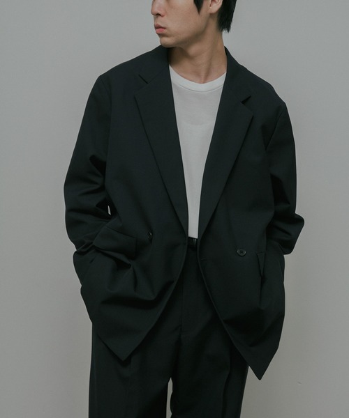 URBAN RESEARCH DOORS(アーバンリサーチドアーズ)の「HT Gabardine Double Jacket(テーラードジャケット・メンズ・ブラック/ネイビー・SMALL/MEDIUM/LARGE)」の19枚目の写真