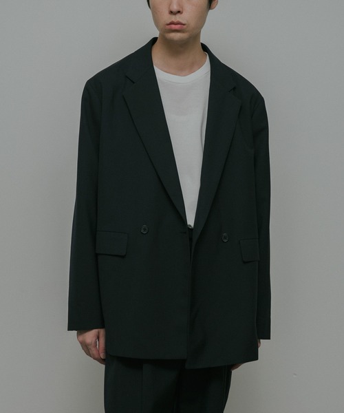 URBAN RESEARCH DOORS(アーバンリサーチドアーズ)の「HT Gabardine Double Jacket(テーラードジャケット・メンズ・ブラック/ネイビー・SMALL/MEDIUM/LARGE)」の21枚目の写真