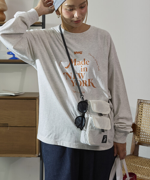 FREAK'S STORE(フリークスストア)の「Cobmaster/コブマスター 別注FISHERMAN POUTCH(ショルダーバッグ・レディース・グレー/ブラック/ホワイト・ONE SIZE)」の19枚目の写真