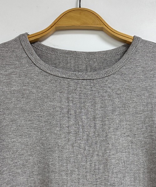 ONEP STAR(ワンピスター)の「ベーシックフィット長袖クルーネックカットソー(Tシャツ/カットソー・レディース・グレー/ホワイト/ブラック・FREE)」の6枚目の写真
