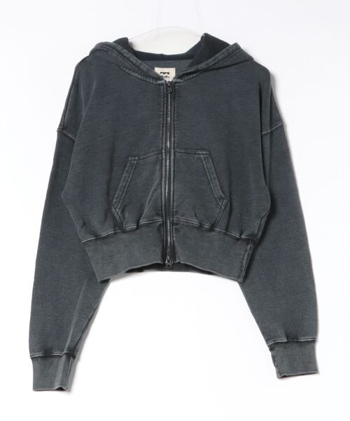 BILLABONG(ビラボン)の「BILLABONG ウィメンズ LOOSE CROPPED WASHED ZIP PARKA パーカー 【2026年秋冬モデル】/ビラボンヴィンテージライククロップドジップアップフーディー(セットアップ対応可)(パーカー・レディース・ライトブルー/ブラック・MEDIUM/LARGE)」の9枚目の写真