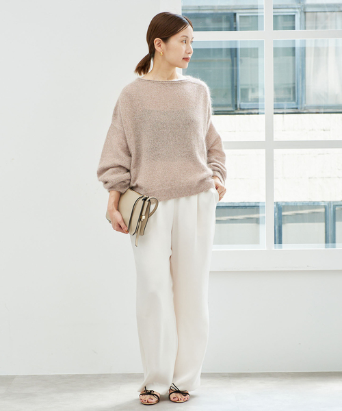 IENA(イエナ)の「《/一部店舗限定》シルクモヘヤミックス ワイドプルオーバー(ニット/セーター・レディース・ベージュ/ピンク・FREE)」の10枚目の写真