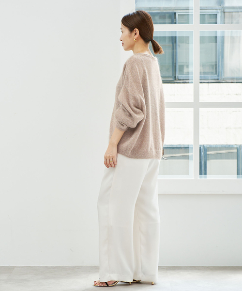 IENA(イエナ)の「《/一部店舗限定》シルクモヘヤミックス ワイドプルオーバー(ニット/セーター・レディース・ベージュ/ピンク・FREE)」の11枚目の写真