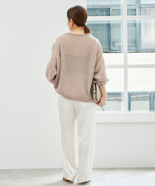 IENA(イエナ)の「《/一部店舗限定》シルクモヘヤミックス ワイドプルオーバー(ニット/セーター・レディース・ベージュ/ピンク・FREE)」の12枚目の写真
