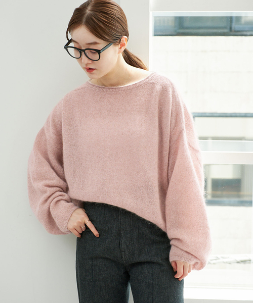 IENA(イエナ)の「《/一部店舗限定》シルクモヘヤミックス ワイドプルオーバー(ニット/セーター・レディース・ベージュ/ピンク・FREE)」の14枚目の写真