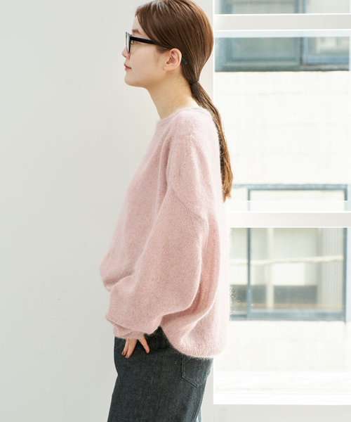 IENA(イエナ)の「《/一部店舗限定》シルクモヘヤミックス ワイドプルオーバー(ニット/セーター・レディース・ベージュ/ピンク・FREE)」の15枚目の写真