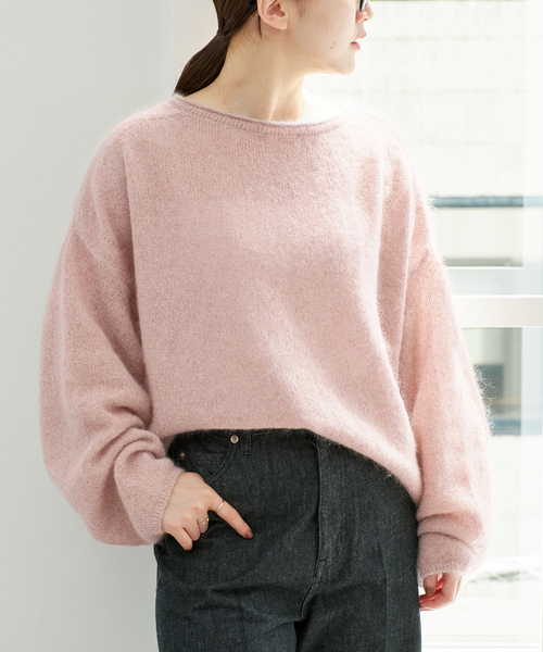 IENA(イエナ)の「《/一部店舗限定》シルクモヘヤミックス ワイドプルオーバー(ニット/セーター・レディース・ベージュ/ピンク・FREE)」の18枚目の写真