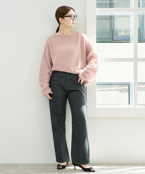 IENA(イエナ)の「《/一部店舗限定》シルクモヘヤミックス ワイドプルオーバー(ニット/セーター・レディース・ベージュ/ピンク・FREE)」の20枚目の写真