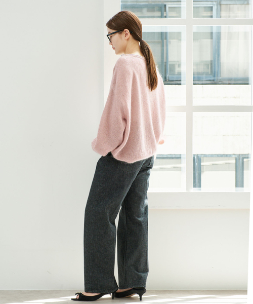 IENA(イエナ)の「《/一部店舗限定》シルクモヘヤミックス ワイドプルオーバー(ニット/セーター・レディース・ベージュ/ピンク・FREE)」の21枚目の写真