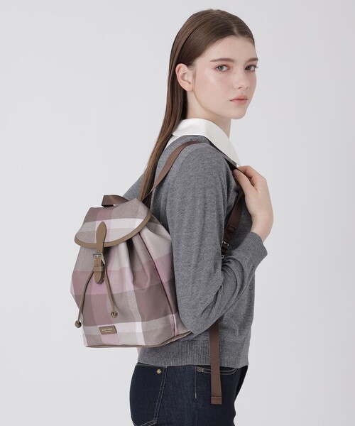 BLUE LABEL CRESTBRIDGE（ブルーレーベルクレストブリッジ）の「クレストブリッジチェックPVCバックパック（ショルダーバッグ・レディース・パープル系その他7・FREE）」の15枚目の写真