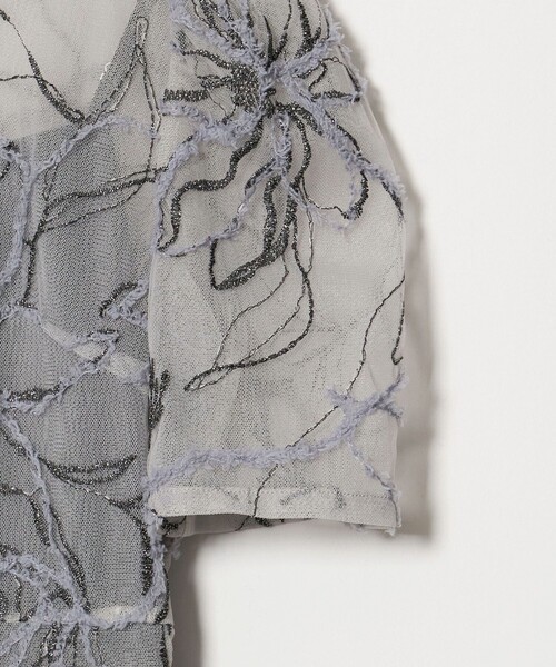 kaene（カエン）の「＜kaene＞エンブロイダリー モールレース ワンピース＜ Select by EMMEL REFINES ＞（ワンピース・レディース・ベージュ/ブラック・M/S）」の8枚目の写真