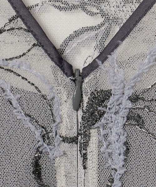kaene（カエン）の「＜kaene＞エンブロイダリー モールレース ワンピース＜ Select by EMMEL REFINES ＞（ワンピース・レディース・ベージュ/ブラック・M/S）」の11枚目の写真