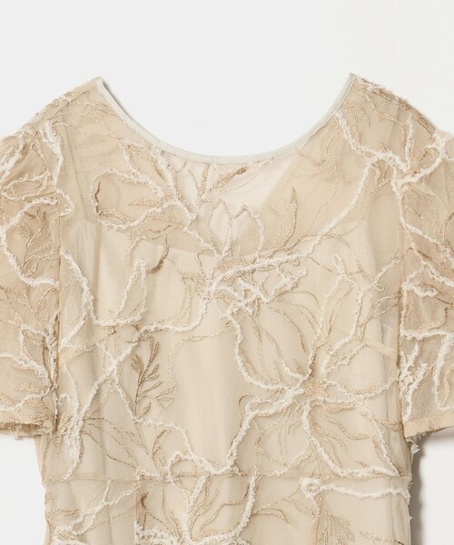 kaene（カエン）の「＜kaene＞エンブロイダリー モールレース ワンピース＜ Select by EMMEL REFINES ＞（ワンピース・レディース・ベージュ/ブラック・M/S）」の13枚目の写真