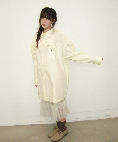 RONRON（ロンロン）の「RIBBON PIN SET SHEER TULLE SKIRT MINT（スカート・レディース・その他・FREE）」の4枚目の写真