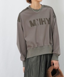 LC/LLL フェイクレザーロゴトップス