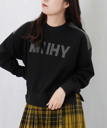 LC/LLL フェイクレザーロゴトップス