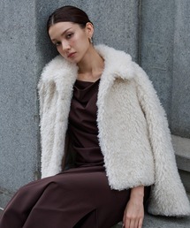 KINO THE KEI（キノザケイ）の「カーリー エコ ファー ジャケット KINO THE KEI（その他アウター）」