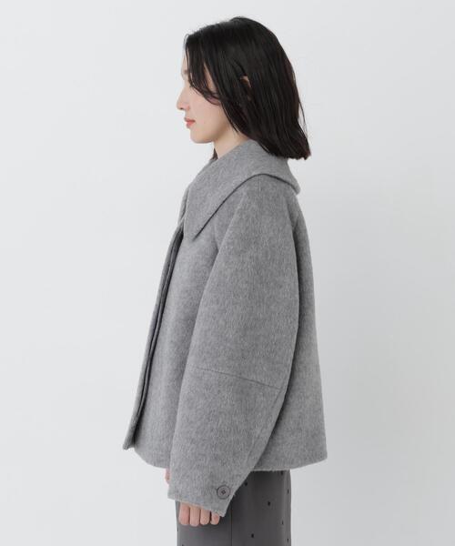 NATURAL BEAUTY BASIC(ナチュラルビューティーベーシック)の「ビックカラーシャギーコート(その他アウター・レディース・グレー/オフホワイト・FREE)」の10枚目の写真