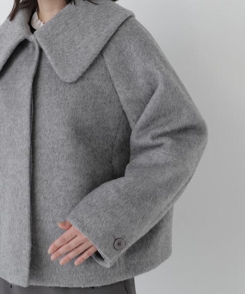 NATURAL BEAUTY BASIC(ナチュラルビューティーベーシック)の「ビックカラーシャギーコート(その他アウター・レディース・グレー/オフホワイト・FREE)」の13枚目の写真