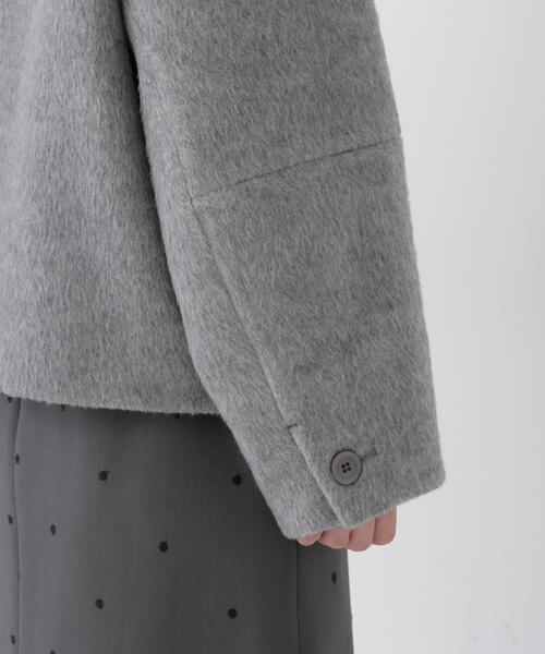 NATURAL BEAUTY BASIC(ナチュラルビューティーベーシック)の「ビックカラーシャギーコート(その他アウター・レディース・グレー/オフホワイト・FREE)」の15枚目の写真