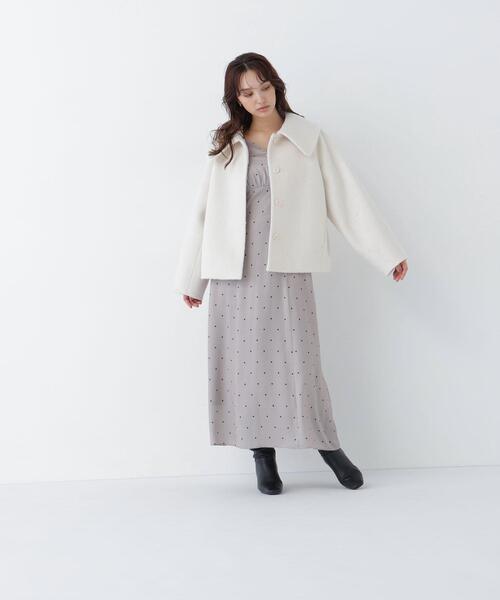 NATURAL BEAUTY BASIC(ナチュラルビューティーベーシック)の「ビックカラーシャギーコート(その他アウター・レディース・グレー/オフホワイト・FREE)」の17枚目の写真