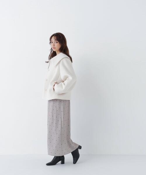 NATURAL BEAUTY BASIC(ナチュラルビューティーベーシック)の「ビックカラーシャギーコート(その他アウター・レディース・グレー/オフホワイト・FREE)」の21枚目の写真