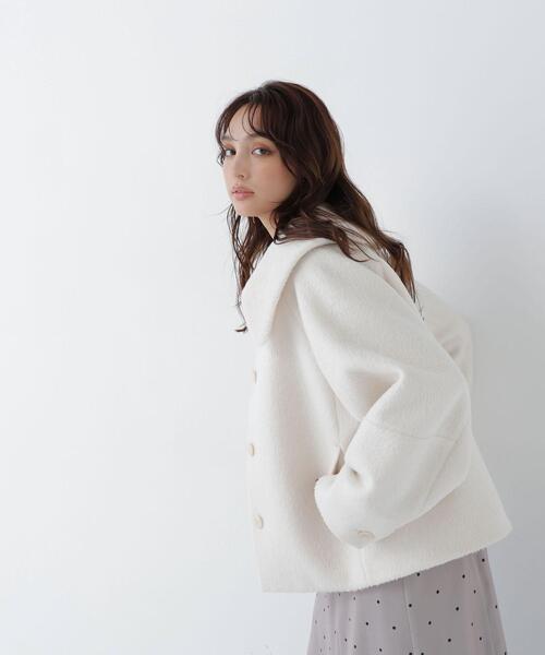 NATURAL BEAUTY BASIC(ナチュラルビューティーベーシック)の「ビックカラーシャギーコート(その他アウター・レディース・グレー/オフホワイト・FREE)」の22枚目の写真