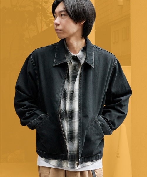 BIG MAC(ビッグマック)の「BIG MAC/ビッグマック LIGHT CHINO WORK JACKET 10oz デニムジャケット アウター 切り替えデザイン カジュアル アメカジ メンズ 2026年秋冬 秋服(デニムジャケット・メンズ・ブラック/インディゴブルー・M/L)」の1枚目の写真